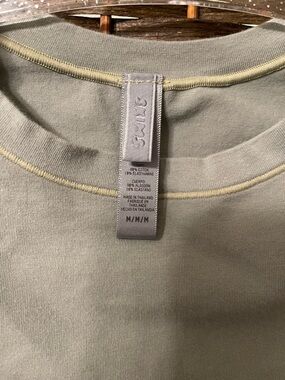 SKIMS Short Sleeve Tee in Sage Green